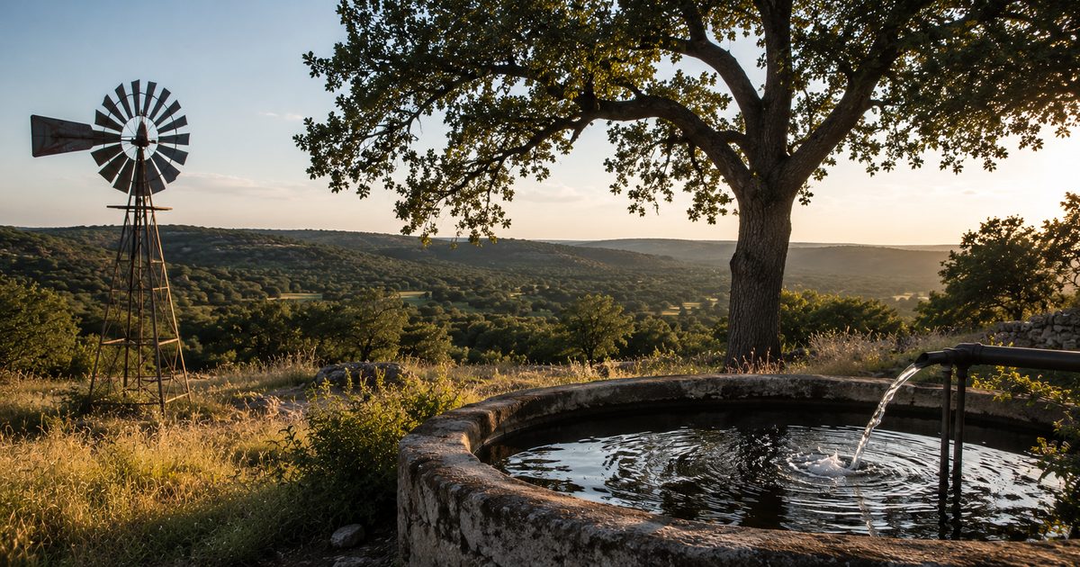 Water wells in the Texas Hill Country